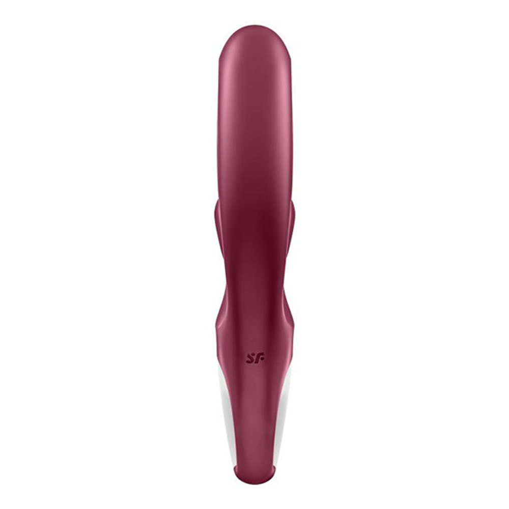 Бордовый вибратор-кролик 21,2см Satisfyer Love me