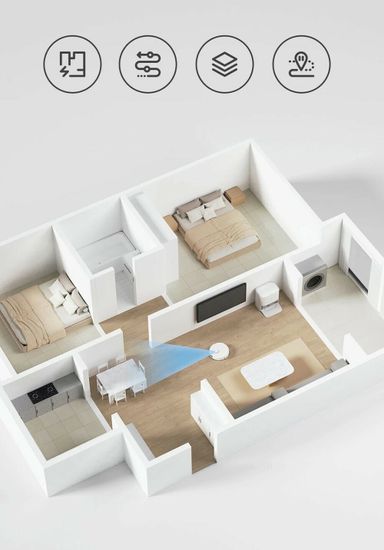 Робот-пылесос Xiaomi Mijia Sweeping and Mopping Robot 2 (C101)