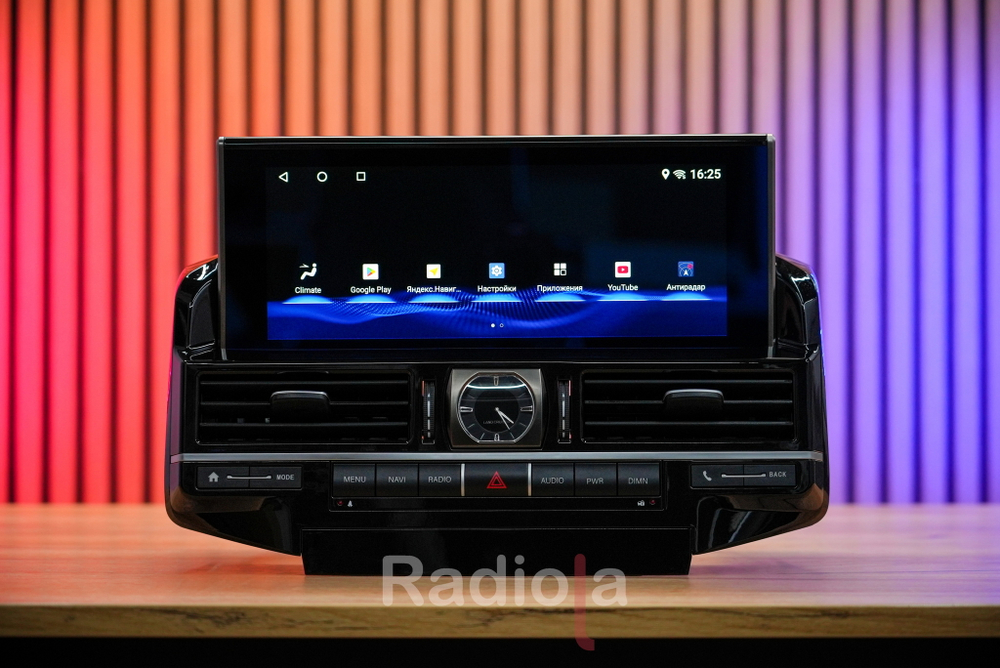 Магнитола для Toyota Land Cruiser 200 2015-2021 с JBL и 360 - Radiola RDL-LC200-16-LCD монитор 12.3" на Android 13, 8/128Гб, CarPlay, 4G SIM-слот