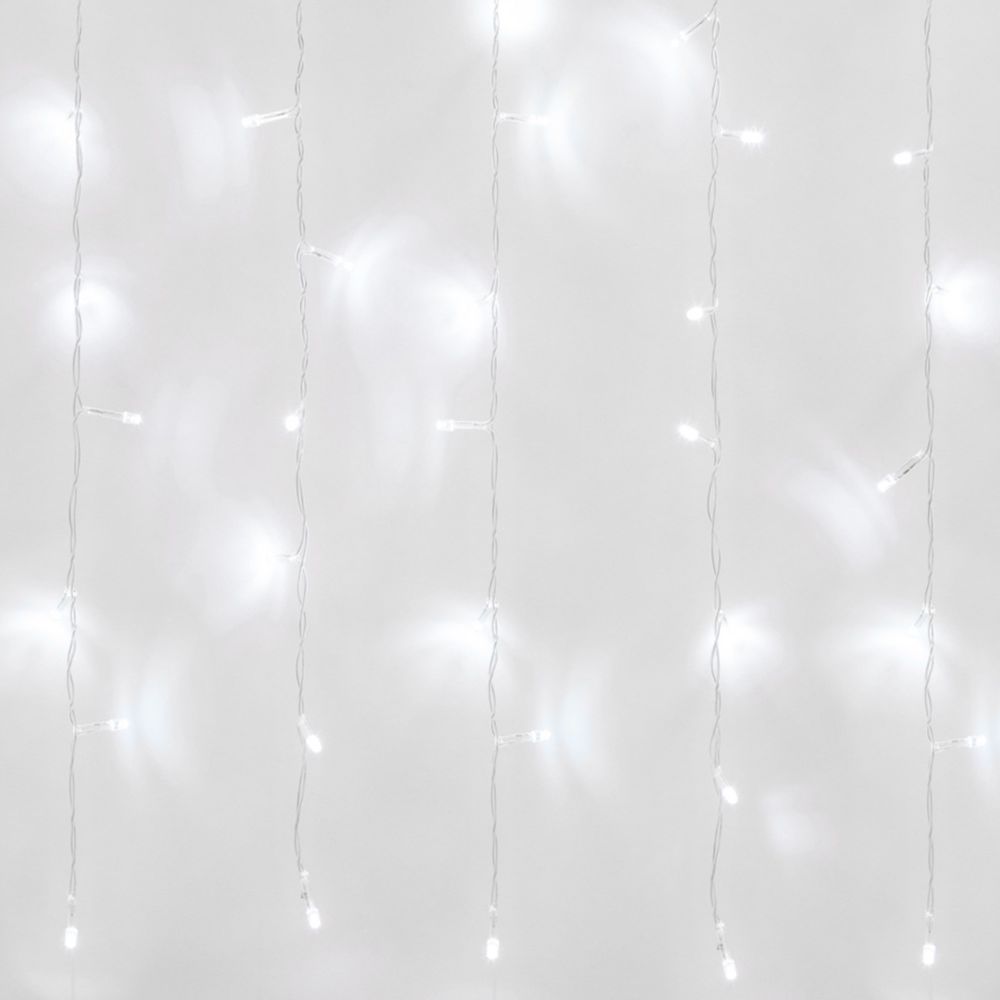 ULD-C3020-160-DTA WHITE IP20 Занавес светодиодный. 3х2м. 160 светодиодов. Белый свет. Провод прозрачный. TM Uniel