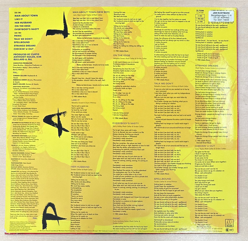 Pal- Truth For The Moment (Германия 1986г.)