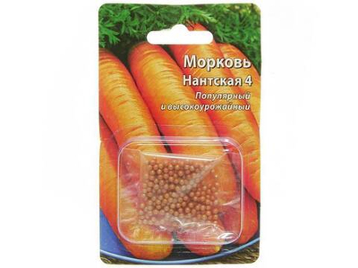 МОРКОВЬ гранул. Нантская 4 среднеспелый 300шт (10шт)