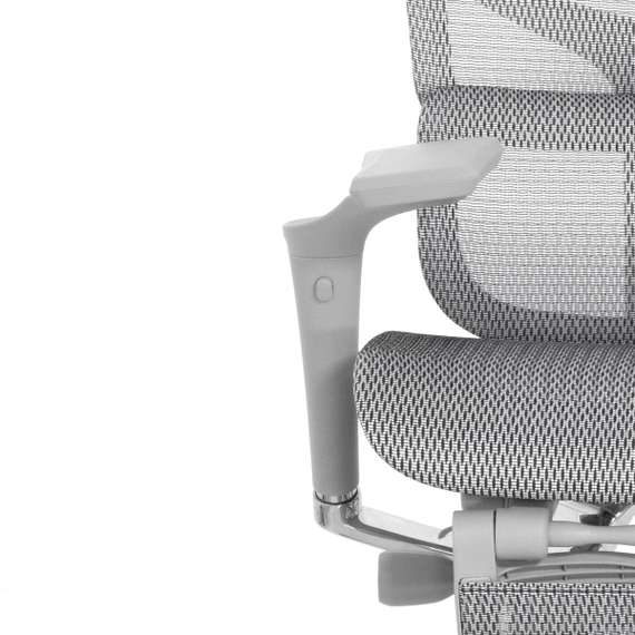 Кресло EXPERT PRO 2 RSA2M01-G(NEW) Подножк(подлок 6D(360), подголовн 4D,сетка бел./каркас сер.)