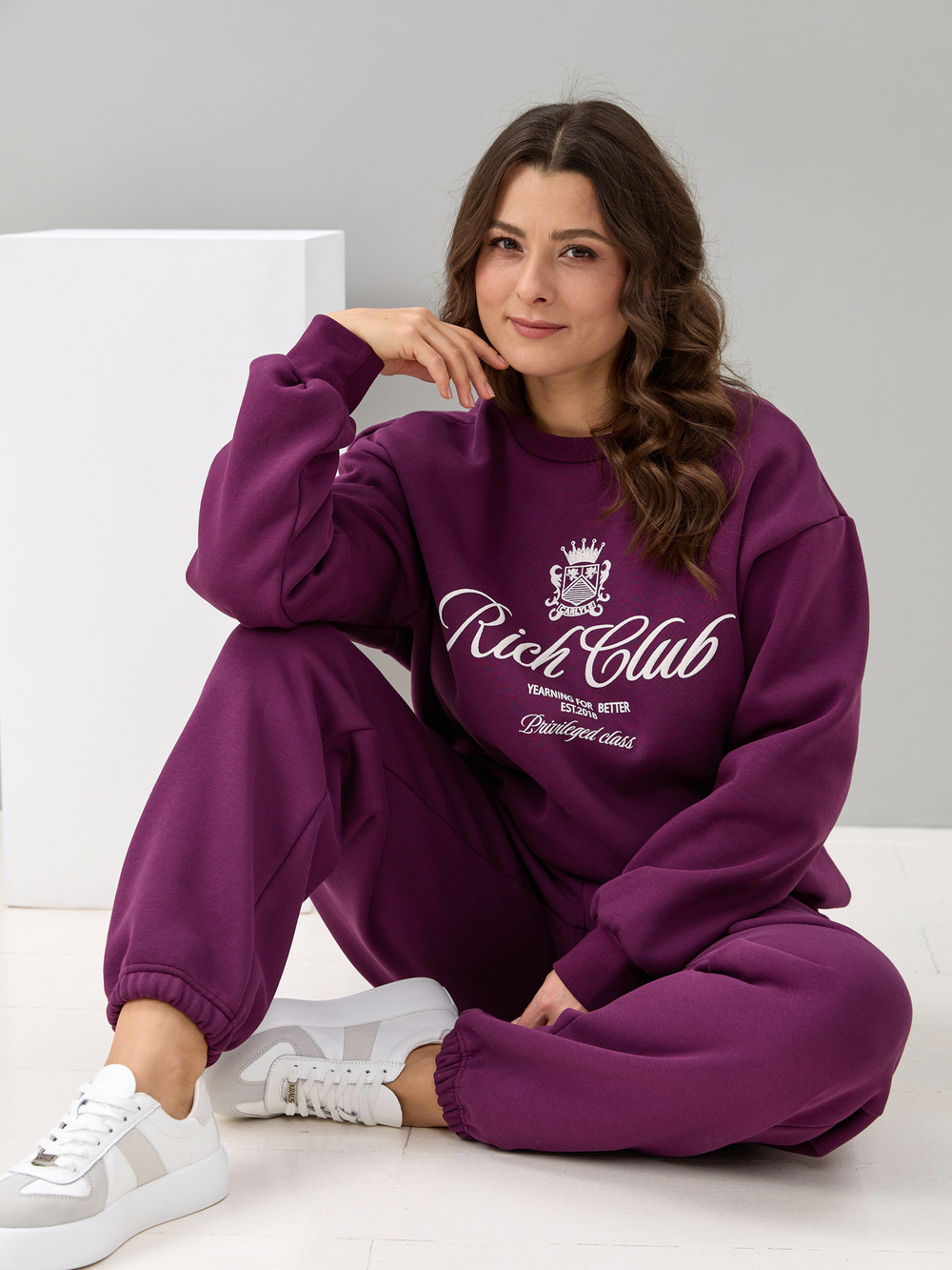 Костюм с брюками КБфн-090/слива-п