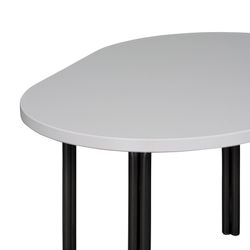 Столик кофейный Ror, 75х50 см, черный/серый