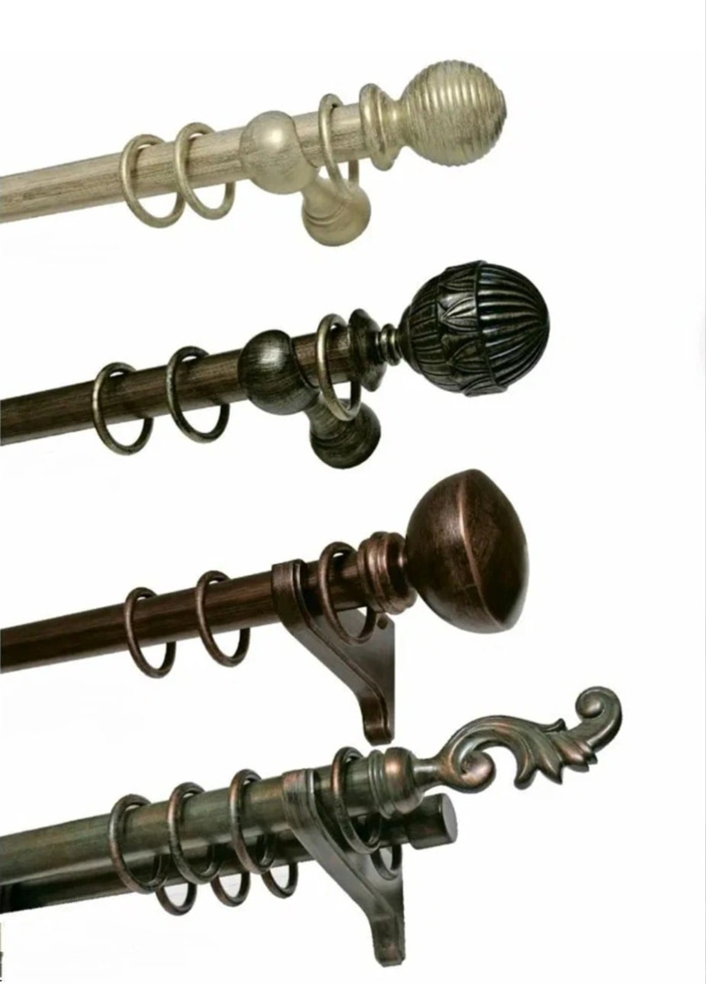 КРУГЛЫЕ ДЕРЕВЯННЫЕ КАРНИЗЫ РЕНЕССАНС D50 И D35