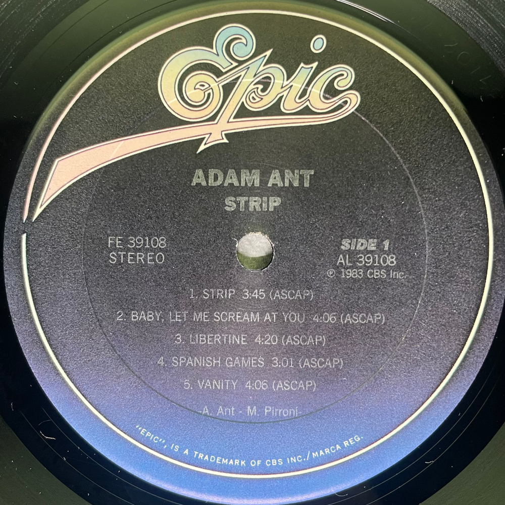 Adam Ant ‎– Strip (США 1982г.)