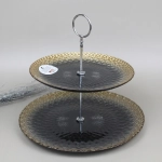 Стойка двухъярусная 21,28см «Барокко блэк»