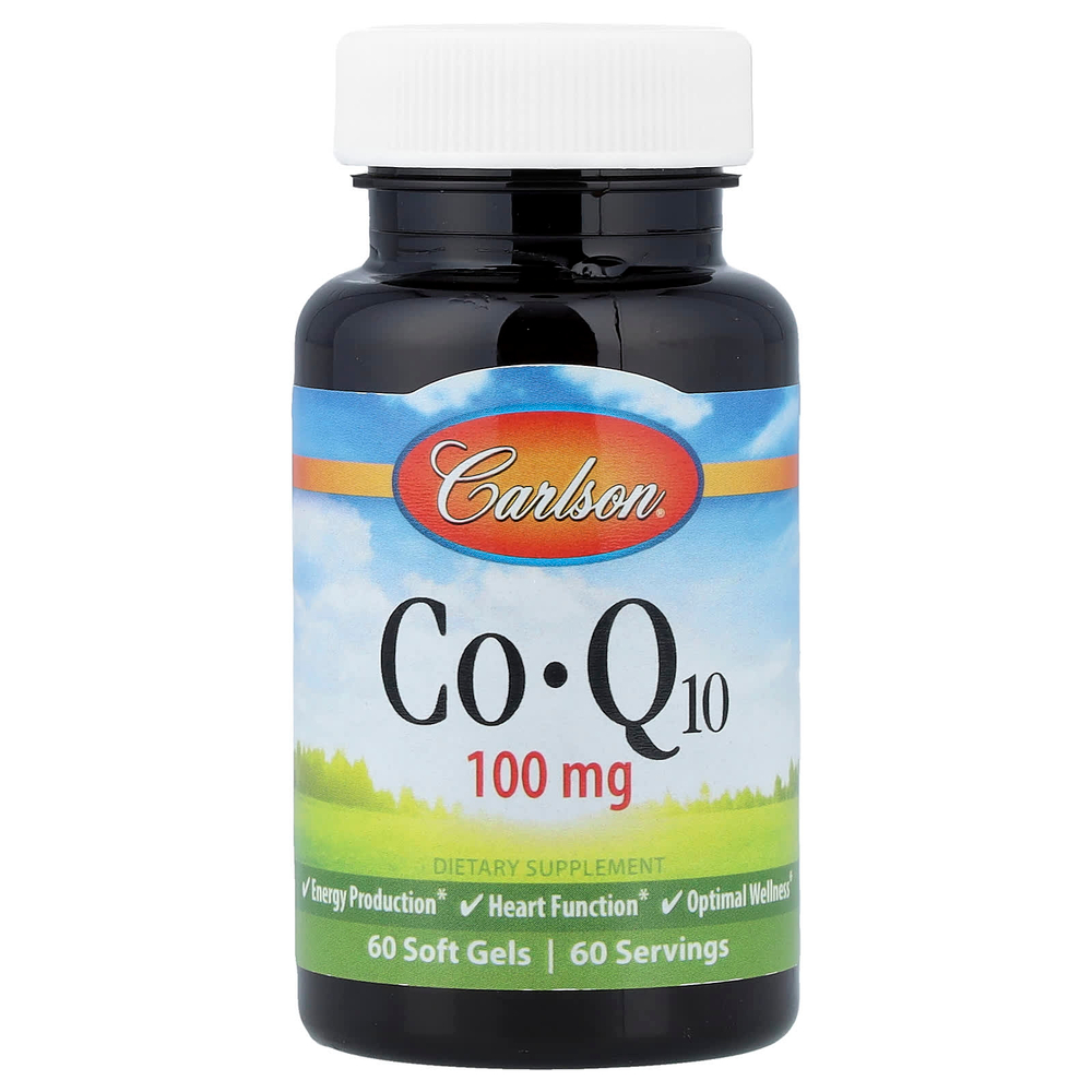 Carlson, CoQ10, 100 мг, 60 мягких таблеток