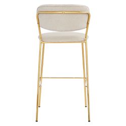 Стул барный Eirill, шенилл, серый