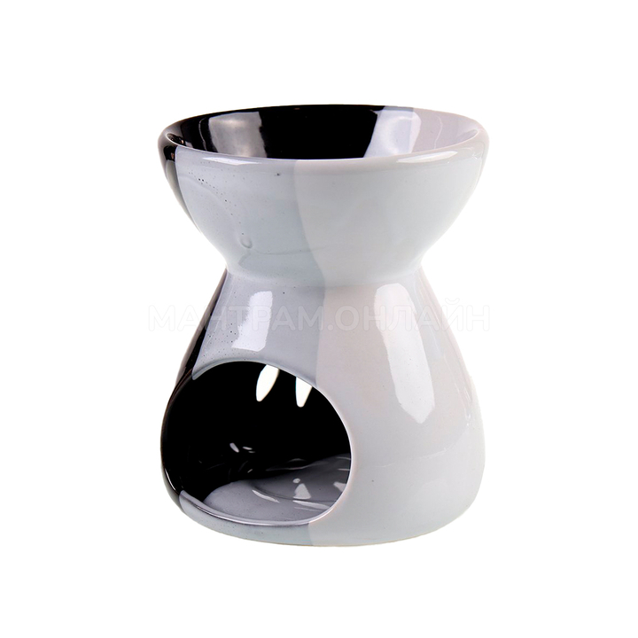 Аромалампа Инь-Ян-Дэн цвет черный белый серый 11,5 см