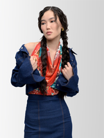 Платок «Кремль - Москва - Фаберже»