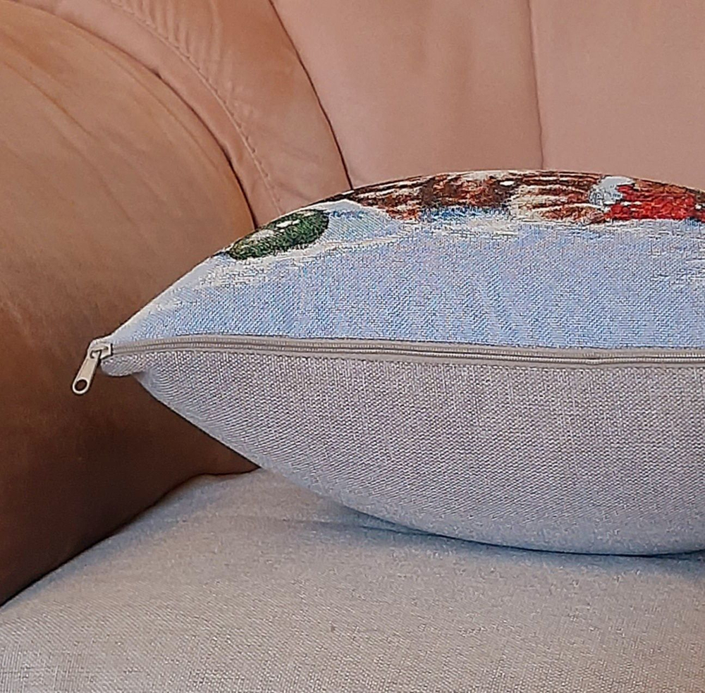 Декоративный гобеленовый чехол для интерьерной подушки Пожелания 38*38