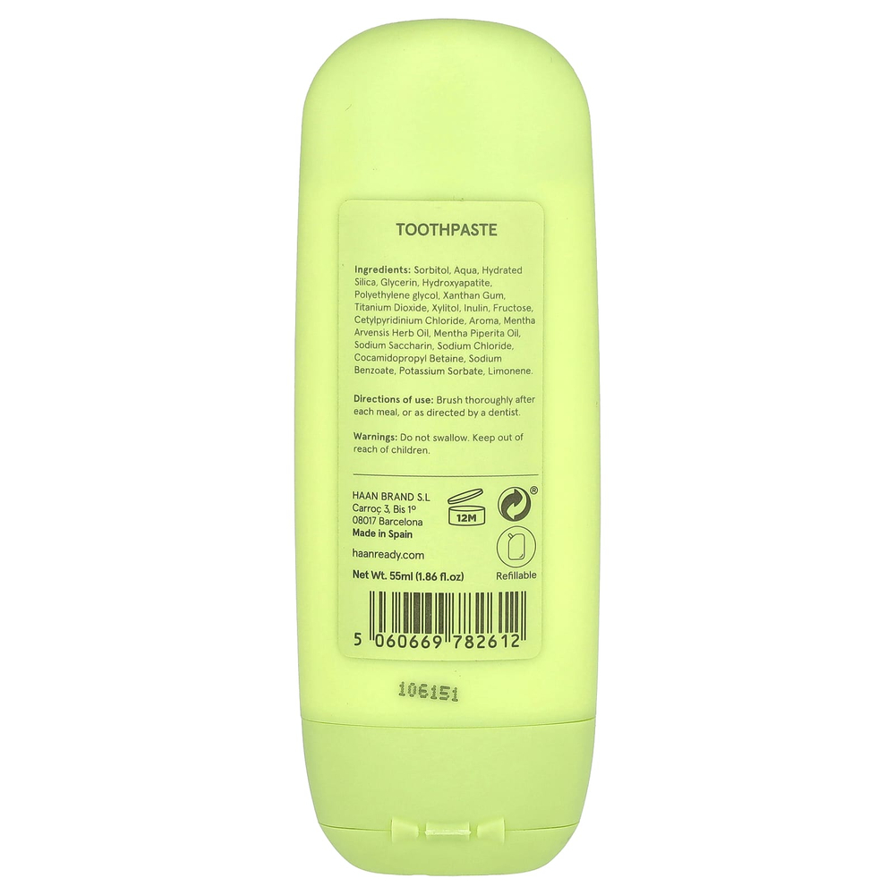 Haan, зубная паста, с яблоком, зеленым яблоком и мятой, 55 мл (1,86 жидк. унции)