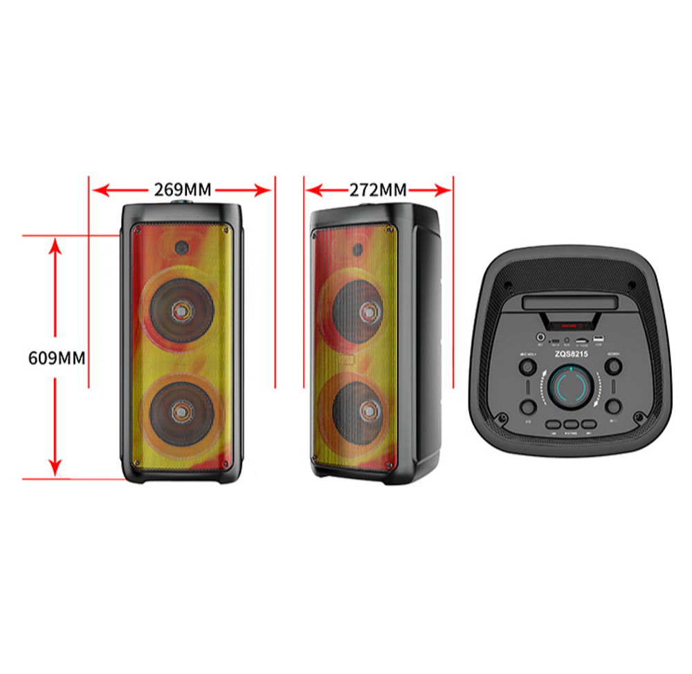 Напольная колонка BT Speaker ZQS-8215 8"/40W Караоке