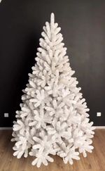 Искусственная белая елка «Жемчужная» (пвх) от 1,2 м до 3,5 м