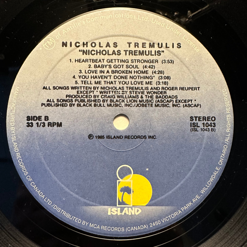 Nicholas Tremulis - Nicholas Tremulis (Канада 1986г.)