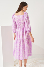 51475 Платье женское (лавандовый принт)