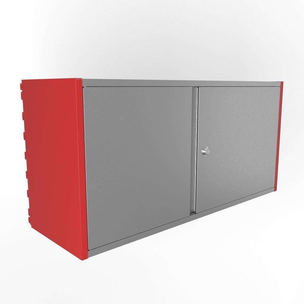 Навесной малый шкаф системы IF 800мм на 375мм красный