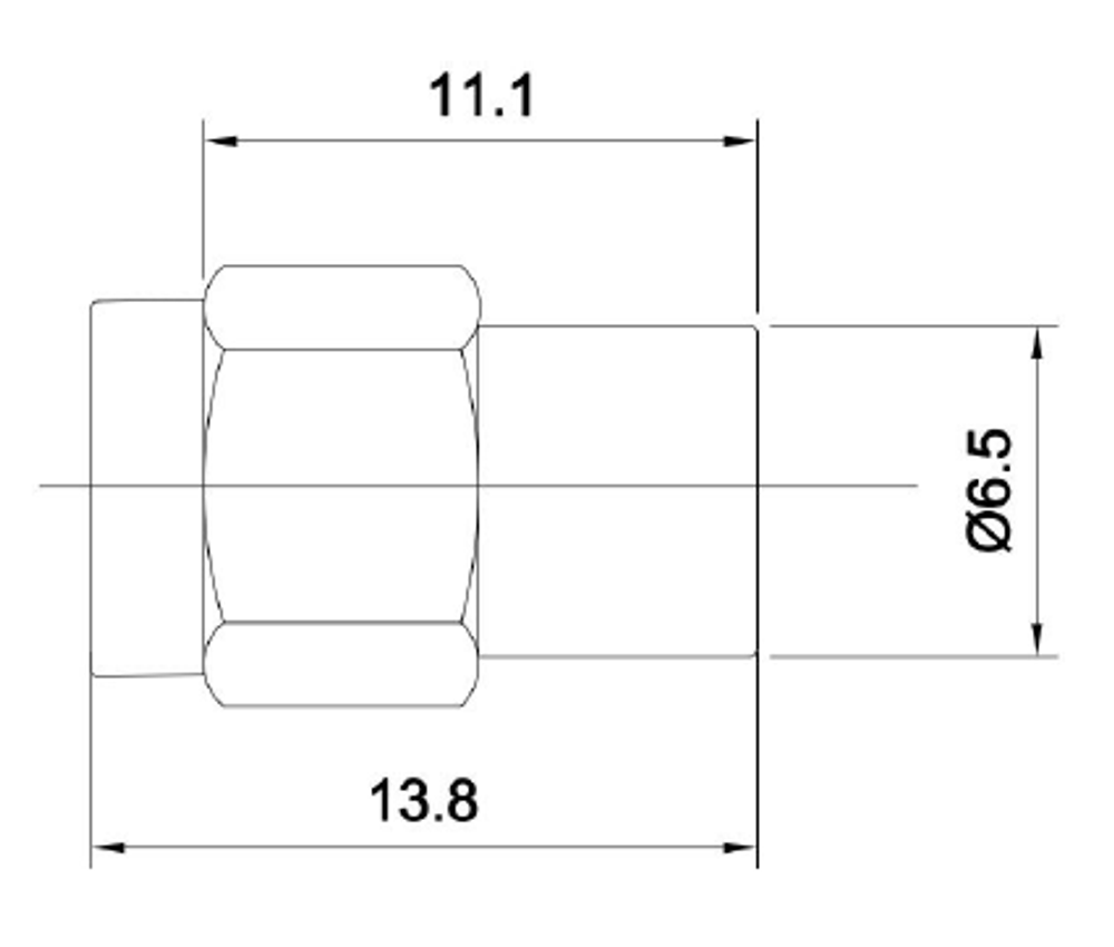 LT-MT2-18-SMA-S, Коаксиальная согласованная нагрузка, 18ГГц, SMA, 2 Вт