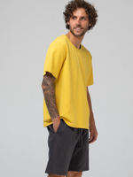 Мужской костюм для дома и отдыха: футболка и шорты (Размер: L) (Цвет: розовый)