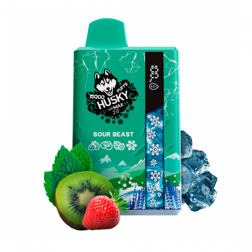 Одноразовая электронная сигарета Husky Airmax 2.0 - Sour Beast (15000 затяжек)