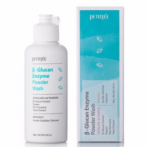Энзимная пудра для умывания с бета-глюканом Petitfee B-Glucan Enzyme Powder Wash, 80мл