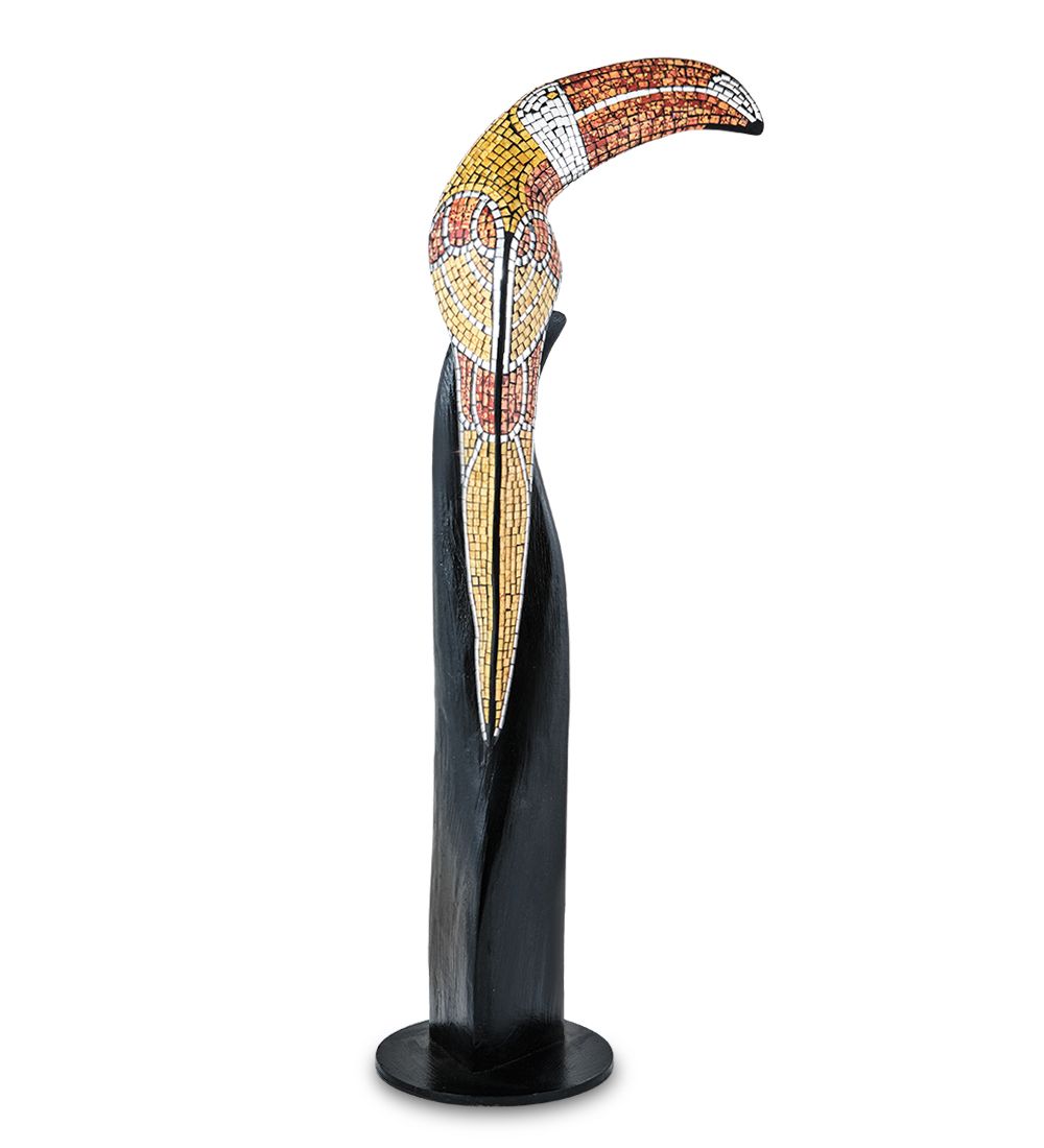 Decor and Gift 23-005-03 Статуэтка «Тукан» дерево+стекл.мозаика 80 см