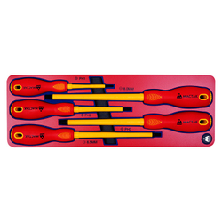 МАСТАК (5-4005E) Набор диэлектрических отверток, ложемент, 5 предметов