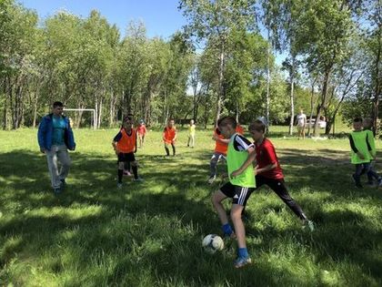 Футбольный матч в «Романовском Парке»