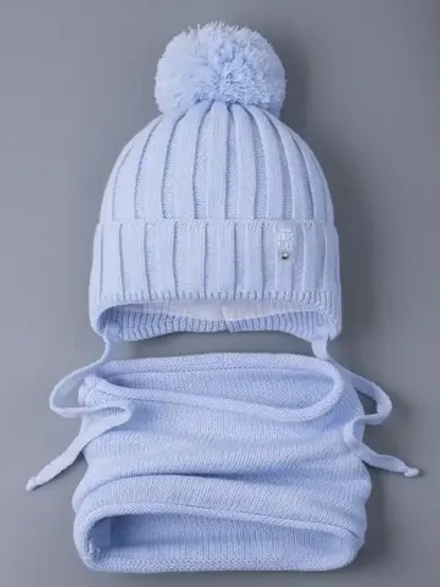 Шапка для мальчика на осень и снуд