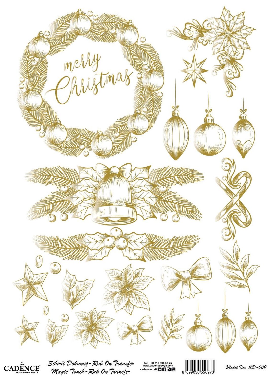 Натирка Cadence золото SD009 30*42см