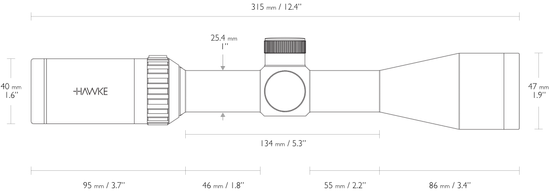 Оптический прицел Hawke Vantage IR 3-9x40 30/30 с подсветкой (14220)