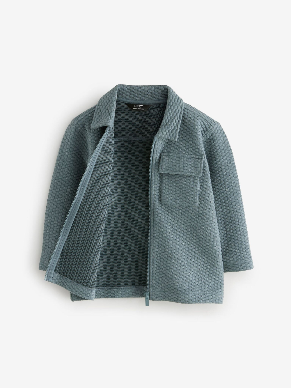 Рубашка на молнии для мальчика Next B92-095, Серый