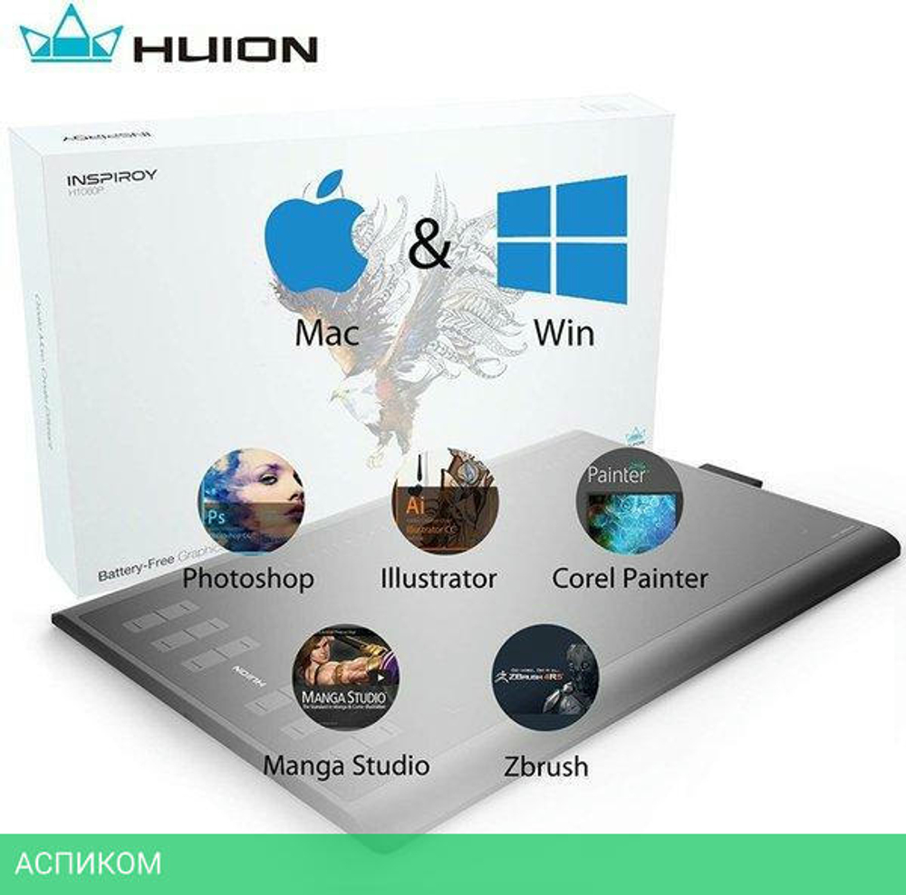 Графический планшет Huion H1060P