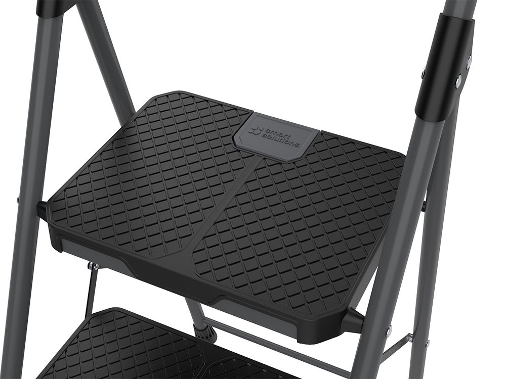 Стремянка Stable, 3 ступени, 1 м, черная