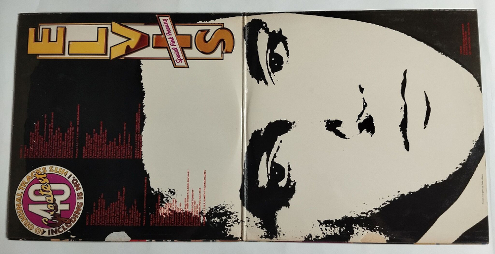 Винтажная виниловая пластинка LP Elvis Presley 40 Greatest (UK 1978) (Pink Vinyl)
