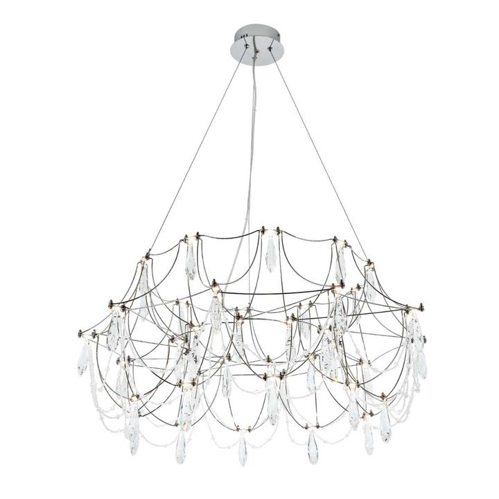 Подвесная светодиодная люстра Modelux Premium ML.5603.800P СН