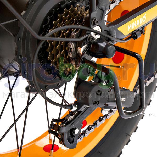 Электровелосипед Minako F10 Pro (48V/20Ah) - Желтый обод