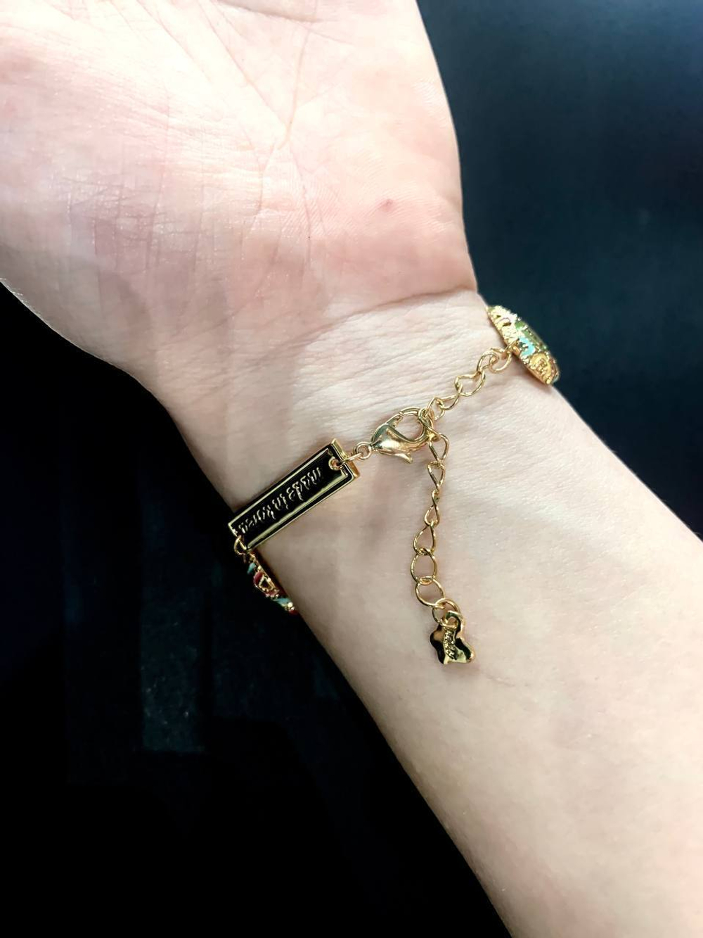 Браслет MYIDEA Elements & Crystal Stone 14K ювелирная эмаль с сердечками