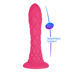 Розовый фаллоимитатор 18,5см с присоской SilexD Fantasy Collection Dreamy 7" Liquid Silicone Pink
