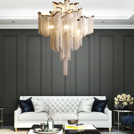 Люстра Ava Chain Atlantis Chandelier D60 Золото By Imperiumloft