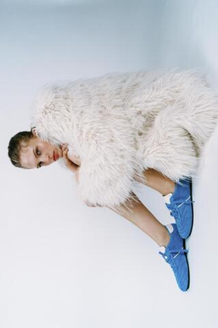 ZARA СТЕГАНЫЕ КРОССОВКИ, СИНИЙ