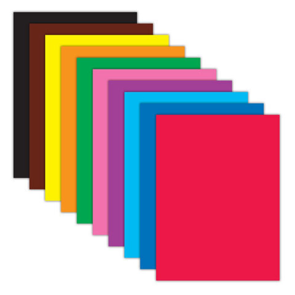 Цветная бумага А4 мелованная, 80 листов, 10 цветов, в коробе, BRAUBERG, 200х290 мм, "Горы", 116419