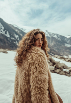 Дубленка двусторонняя Тиградо бежевая