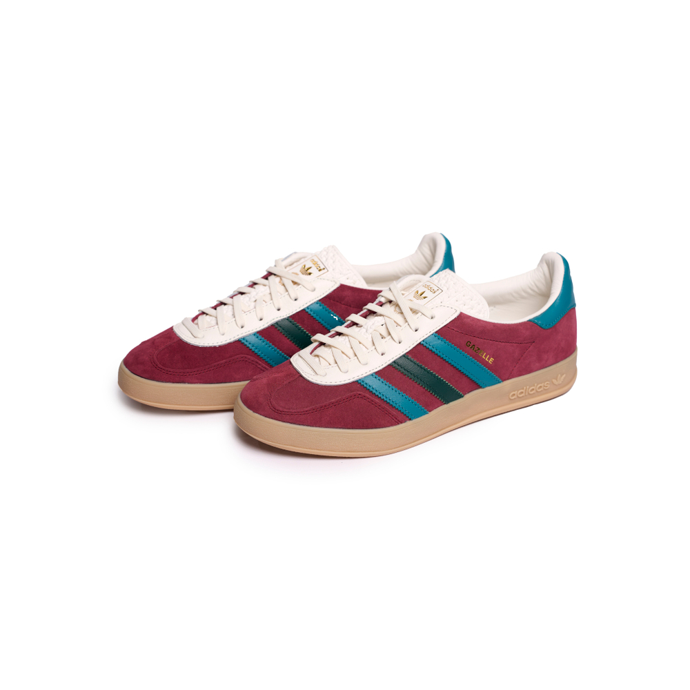 Adidas Gazelle Indoor "Collegiate Burgundy Green"