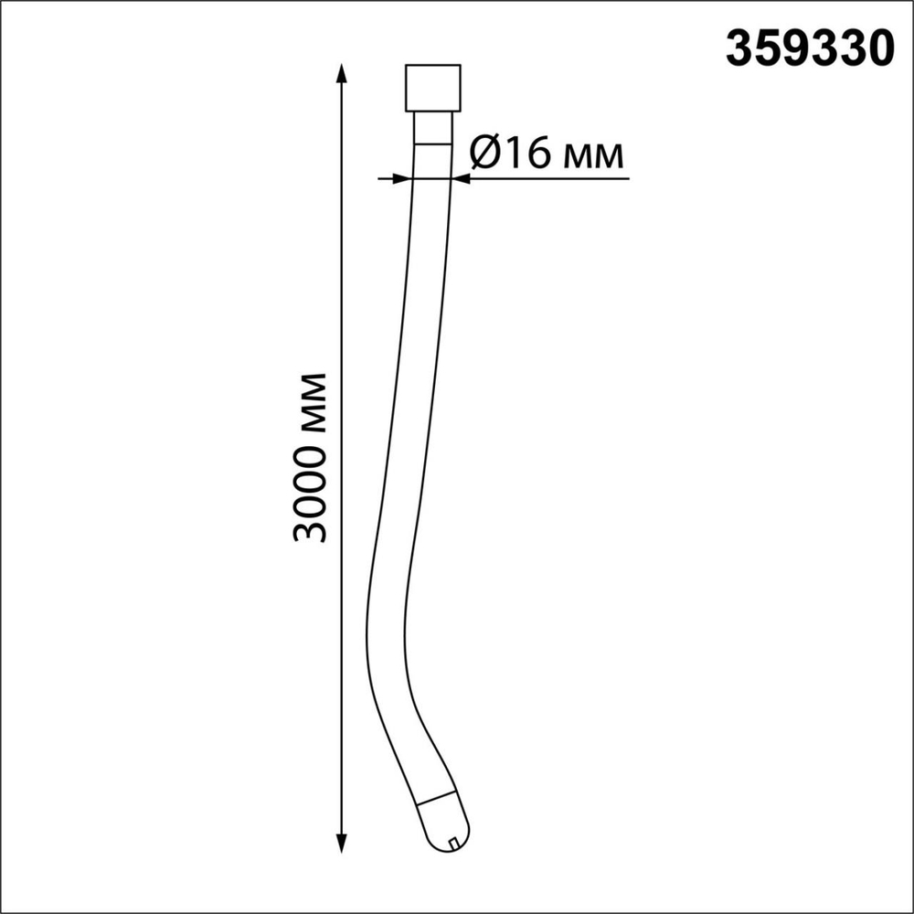 359330 KONST NT24 066 черный Светильник светодиодный IP20 LED 3000K 38W 170-265V 3360Лм RAMO