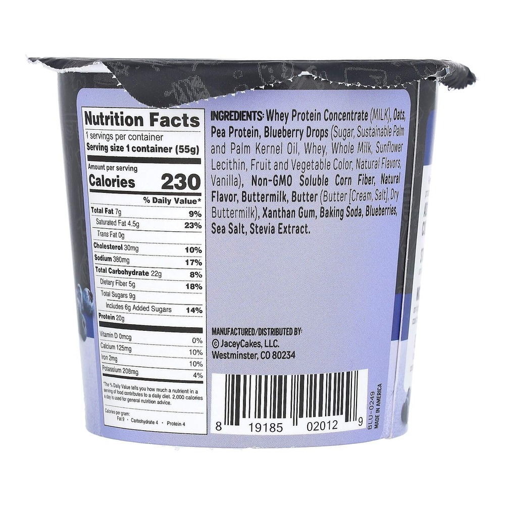 FlapJacked, Mighty Muffin, со вкусом голубики, 55 г (1,94 унции)