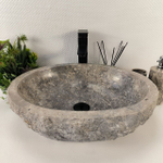 Раковина из мрамора Erozy Grey EM-64816 51*41*16 0188