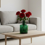 Ваза стеклянная Kanna, зеленый, стекло